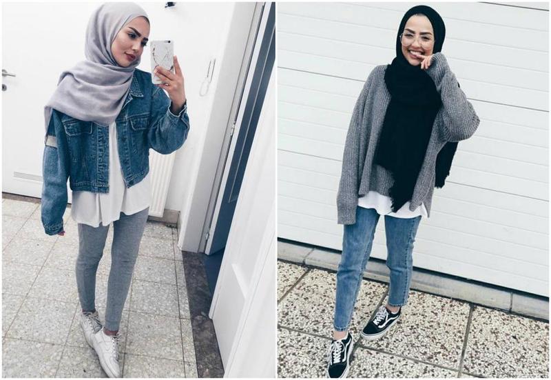 Padu Padan Jaket  Jeans  dan Hijab  Ala Selebgram Hijabers 