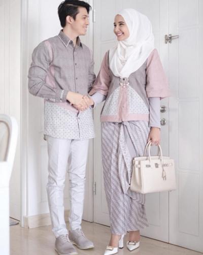 Kompak Banget Ini Inspirasi Baju  Kondangan Hijab Couple  