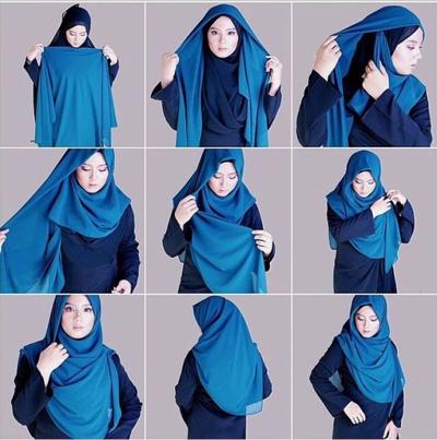 Tanpa Ribet Coba Tutorial Hijab Syari Yang Kurang Dari 5