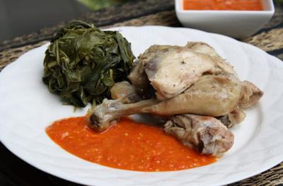 Ayam: ayam pop nasi padang