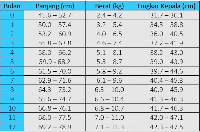 Wajib Tahu Tabel Berat Badan Bayi Ini Bikin Tenang Para