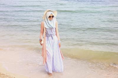 Ootd Hijab Pantai Casual