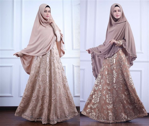 Mewah Simple Elegan Model Gamis Simple Terbaru